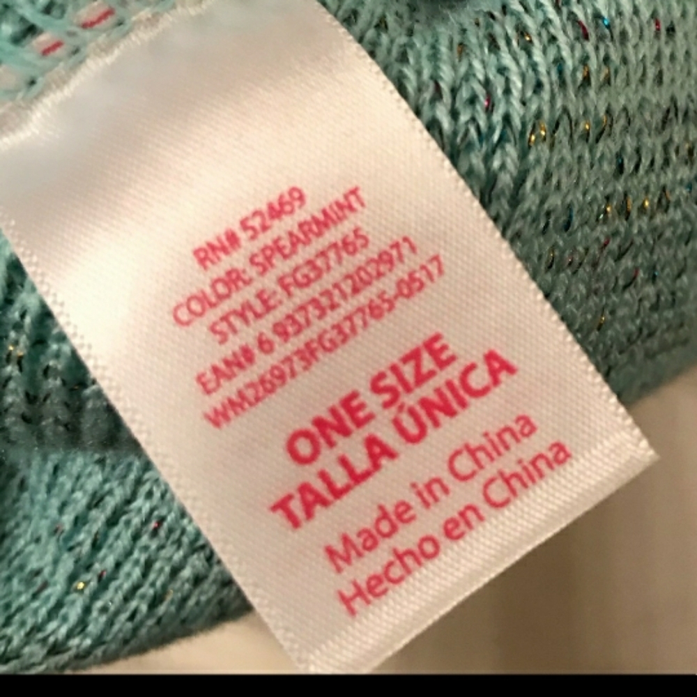 💛Blue spearmint colored winter hat - Picture 4 of 4